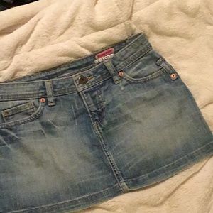 Volcom junior denim skirt